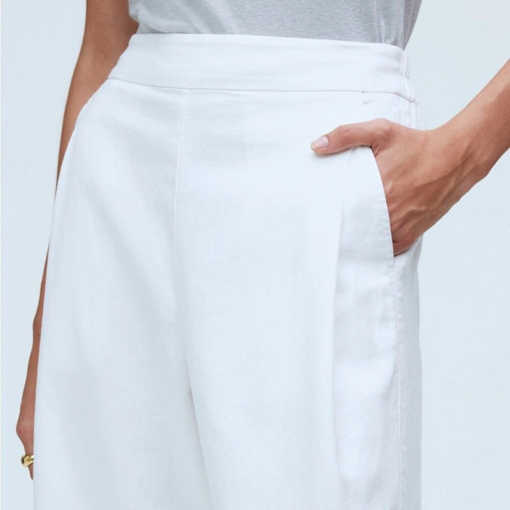 NWT Madewell Pull-On Straight Crop Pant in Eyelet White Size 8 - Picture 4 of 10